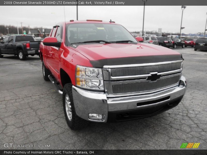 Victory Red / Ebony 2009 Chevrolet Silverado 2500HD LTZ Extended Cab 4x4