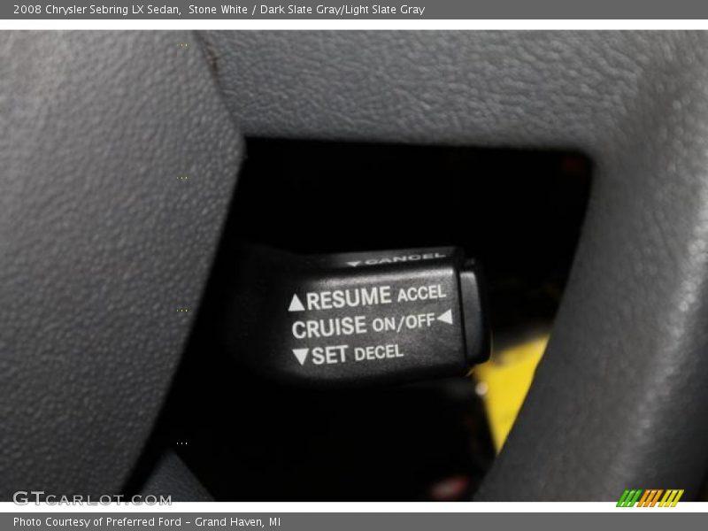 Stone White / Dark Slate Gray/Light Slate Gray 2008 Chrysler Sebring LX Sedan