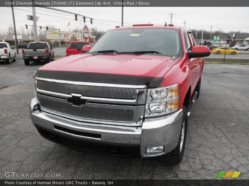 Victory Red / Ebony 2009 Chevrolet Silverado 2500HD LTZ Extended Cab 4x4