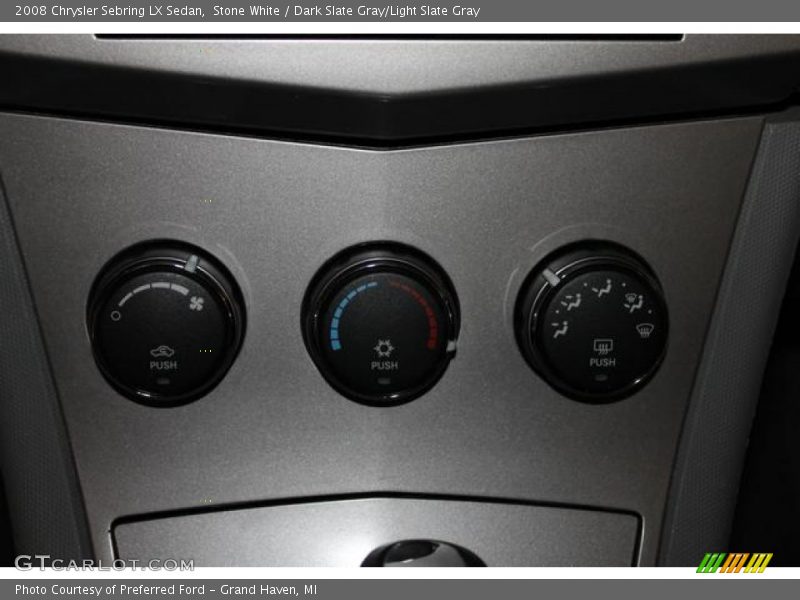 Stone White / Dark Slate Gray/Light Slate Gray 2008 Chrysler Sebring LX Sedan