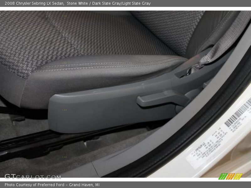 Stone White / Dark Slate Gray/Light Slate Gray 2008 Chrysler Sebring LX Sedan
