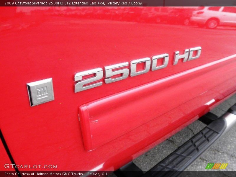 Victory Red / Ebony 2009 Chevrolet Silverado 2500HD LTZ Extended Cab 4x4