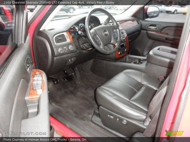 Victory Red / Ebony 2009 Chevrolet Silverado 2500HD LTZ Extended Cab 4x4