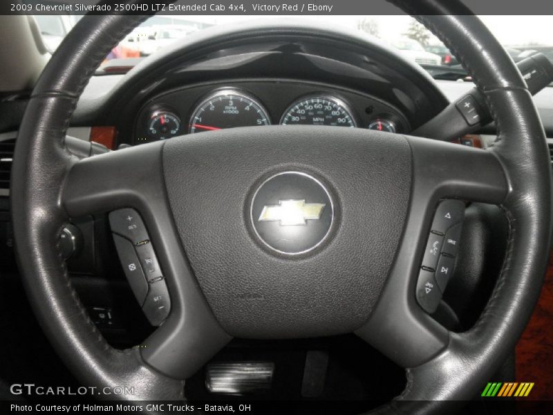 Victory Red / Ebony 2009 Chevrolet Silverado 2500HD LTZ Extended Cab 4x4