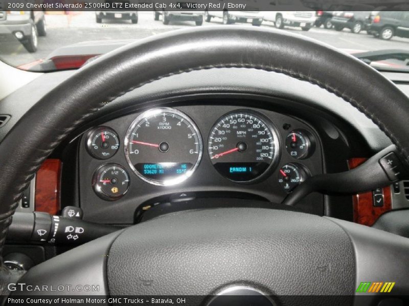 Victory Red / Ebony 2009 Chevrolet Silverado 2500HD LTZ Extended Cab 4x4