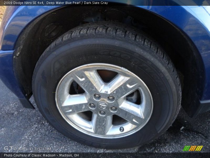 Deep Water Blue Pearl / Dark Slate Gray 2009 Dodge Nitro SE 4x4