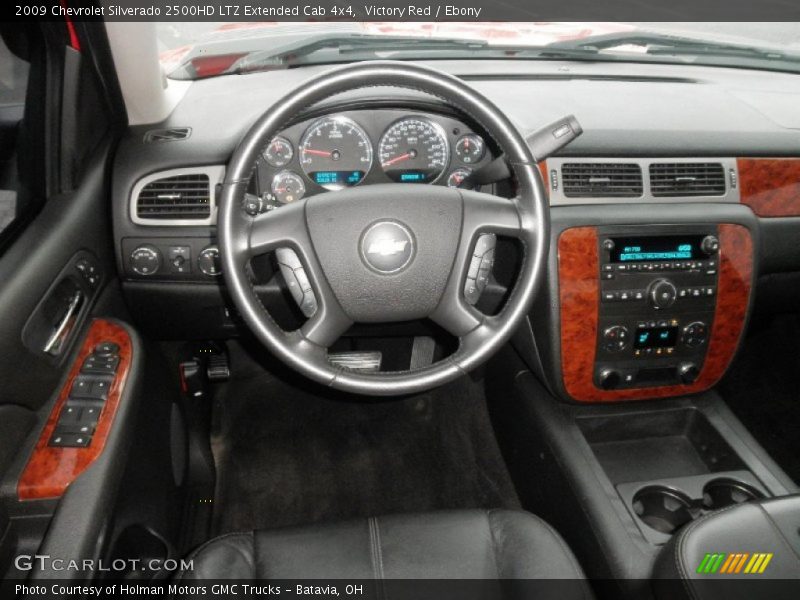 Victory Red / Ebony 2009 Chevrolet Silverado 2500HD LTZ Extended Cab 4x4
