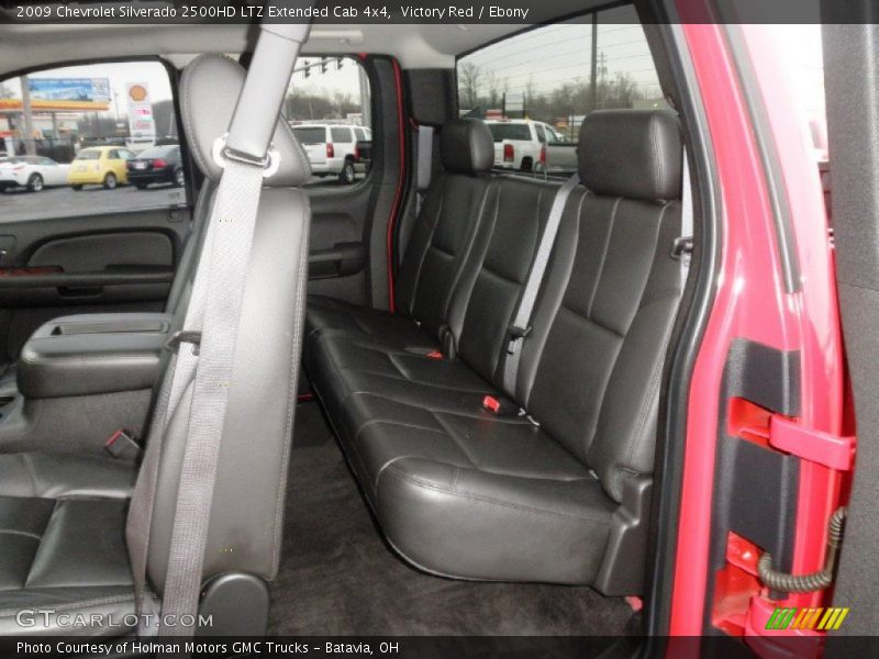 Rear Seat of 2009 Silverado 2500HD LTZ Extended Cab 4x4