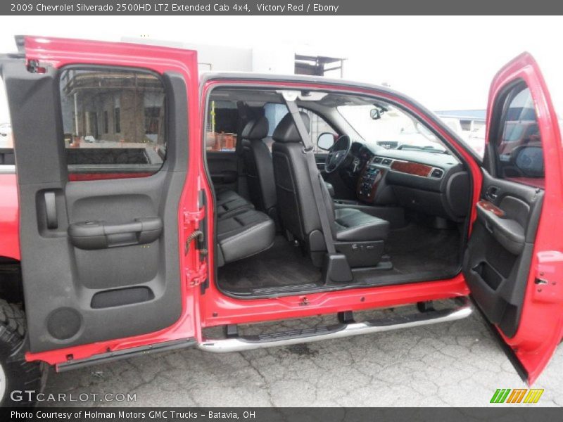 Victory Red / Ebony 2009 Chevrolet Silverado 2500HD LTZ Extended Cab 4x4
