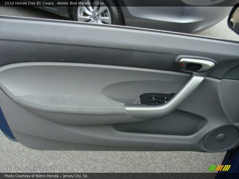 Atomic Blue Metallic / Gray 2010 Honda Civic EX Coupe