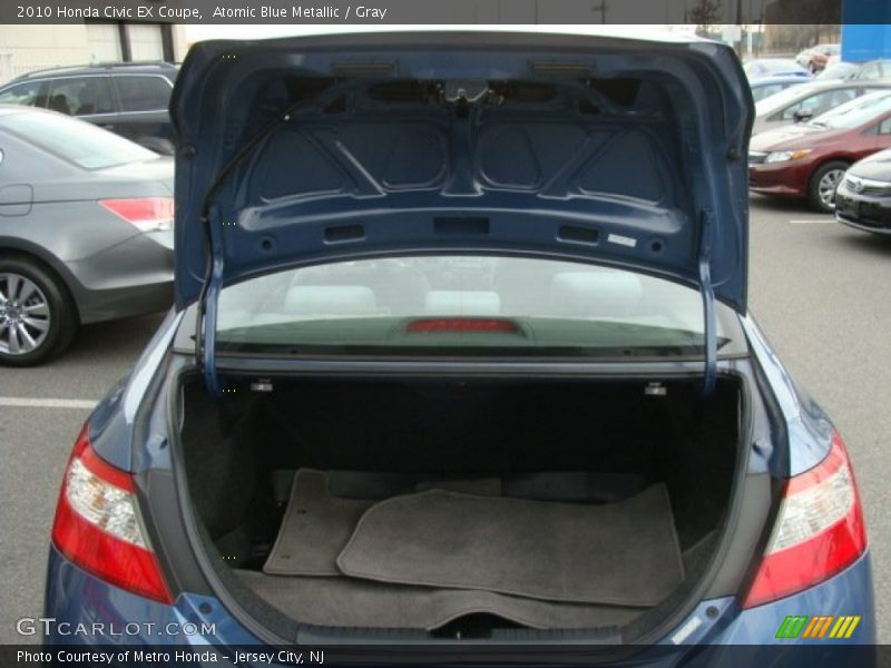 Atomic Blue Metallic / Gray 2010 Honda Civic EX Coupe