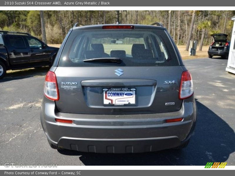 Azure Grey Metallic / Black 2010 Suzuki SX4 Crossover AWD