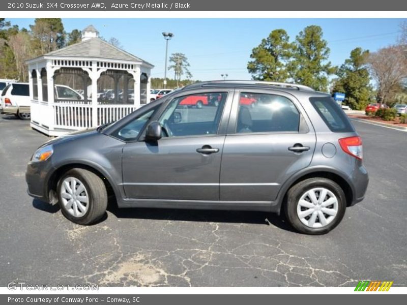Azure Grey Metallic / Black 2010 Suzuki SX4 Crossover AWD