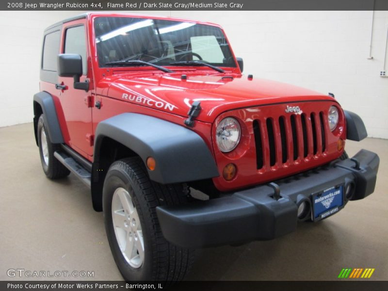 Flame Red / Dark Slate Gray/Medium Slate Gray 2008 Jeep Wrangler Rubicon 4x4