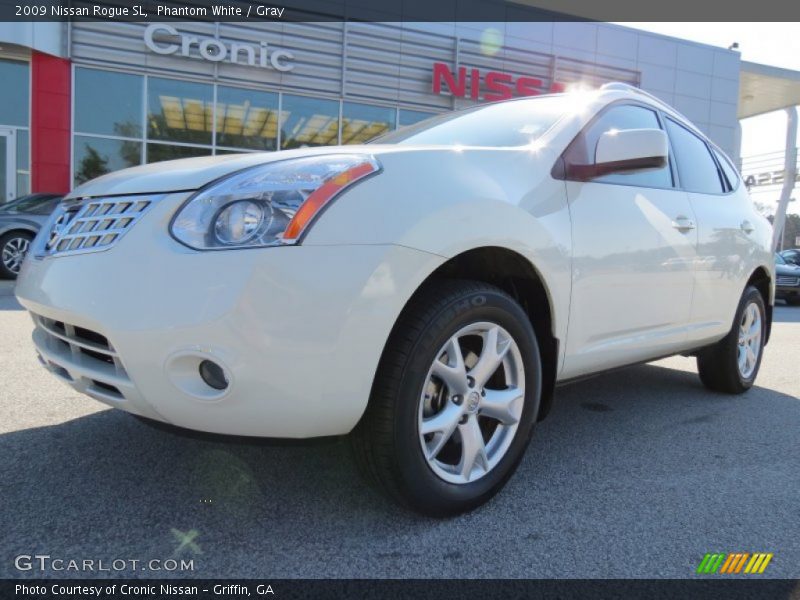Phantom White / Gray 2009 Nissan Rogue SL