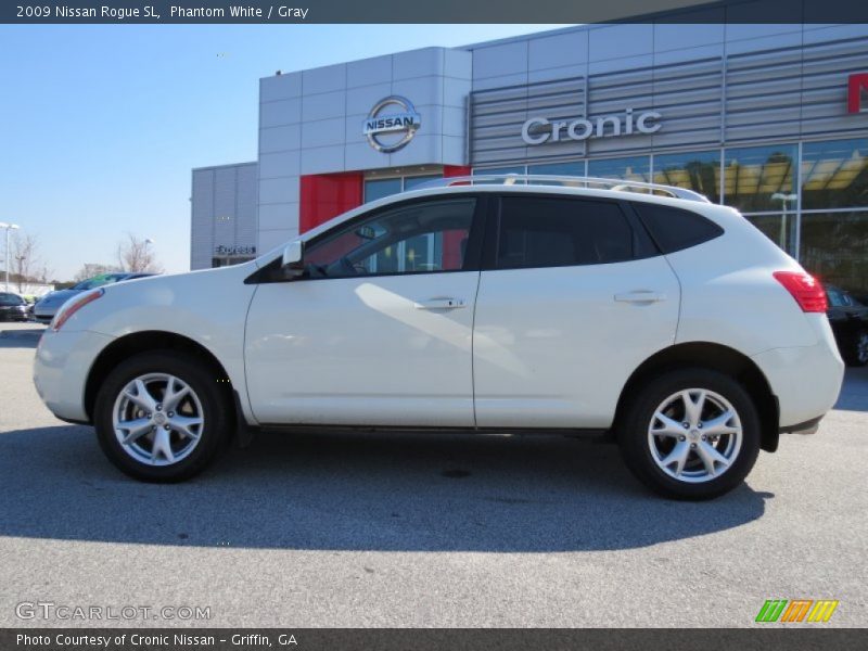 Phantom White / Gray 2009 Nissan Rogue SL