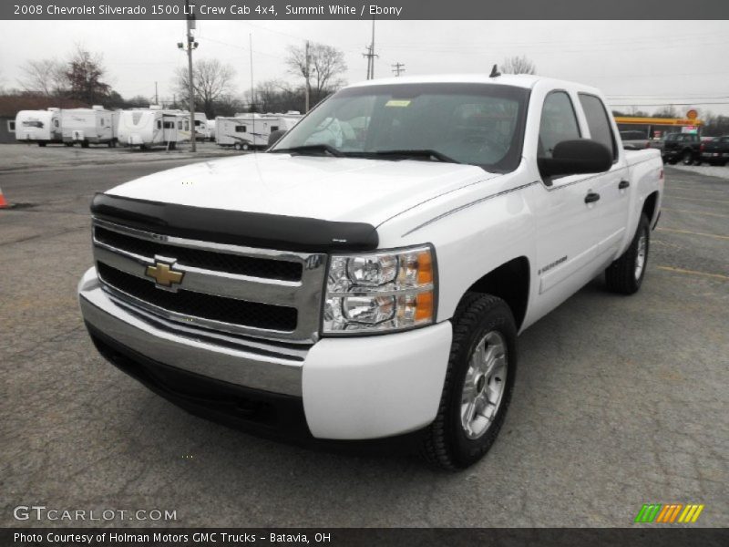 Summit White / Ebony 2008 Chevrolet Silverado 1500 LT Crew Cab 4x4