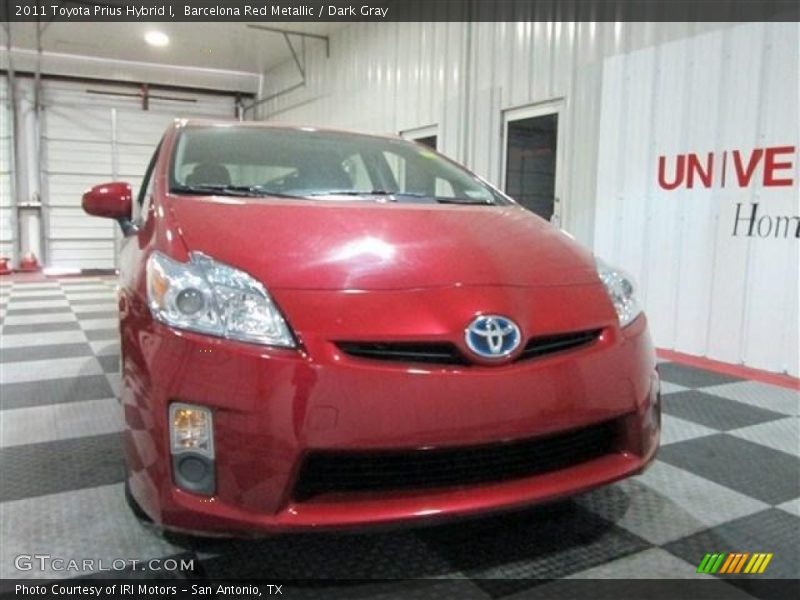 Barcelona Red Metallic / Dark Gray 2011 Toyota Prius Hybrid I