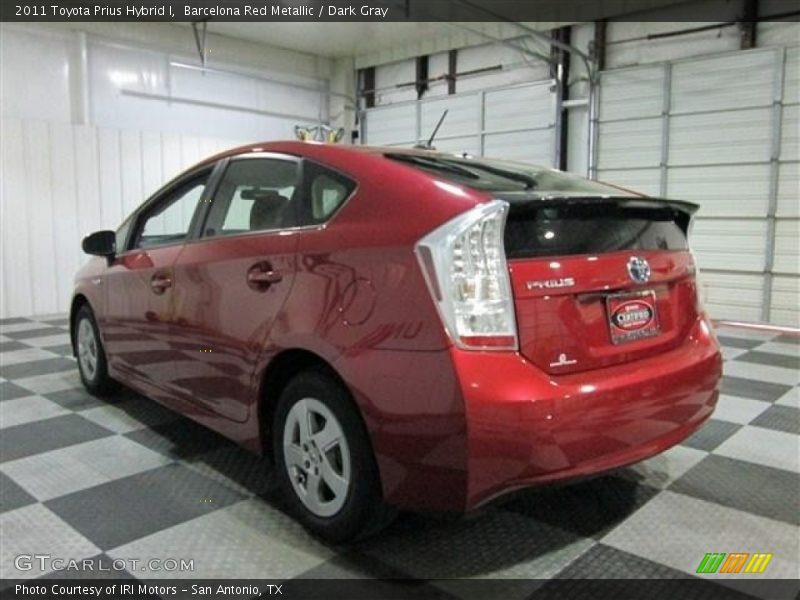 Barcelona Red Metallic / Dark Gray 2011 Toyota Prius Hybrid I