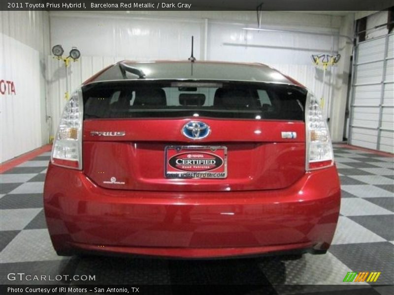 Barcelona Red Metallic / Dark Gray 2011 Toyota Prius Hybrid I