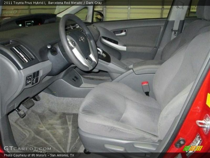 Barcelona Red Metallic / Dark Gray 2011 Toyota Prius Hybrid I