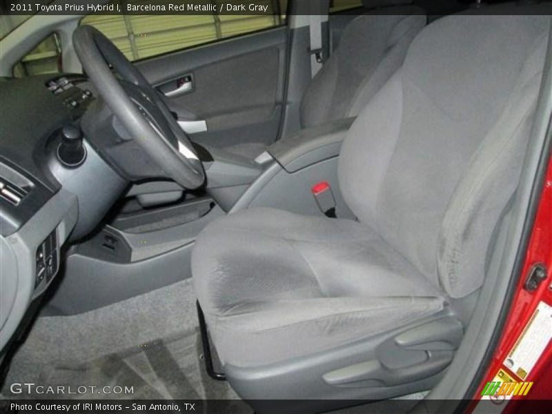 Barcelona Red Metallic / Dark Gray 2011 Toyota Prius Hybrid I