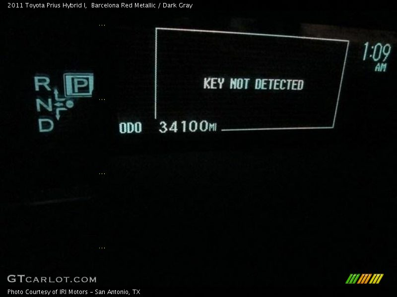 Barcelona Red Metallic / Dark Gray 2011 Toyota Prius Hybrid I
