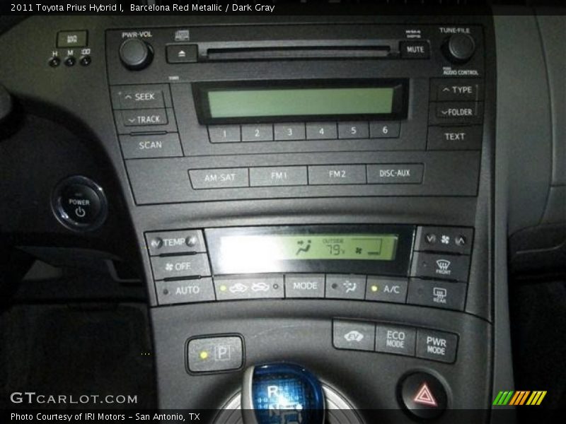 Barcelona Red Metallic / Dark Gray 2011 Toyota Prius Hybrid I