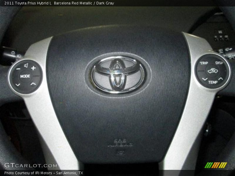 Barcelona Red Metallic / Dark Gray 2011 Toyota Prius Hybrid I