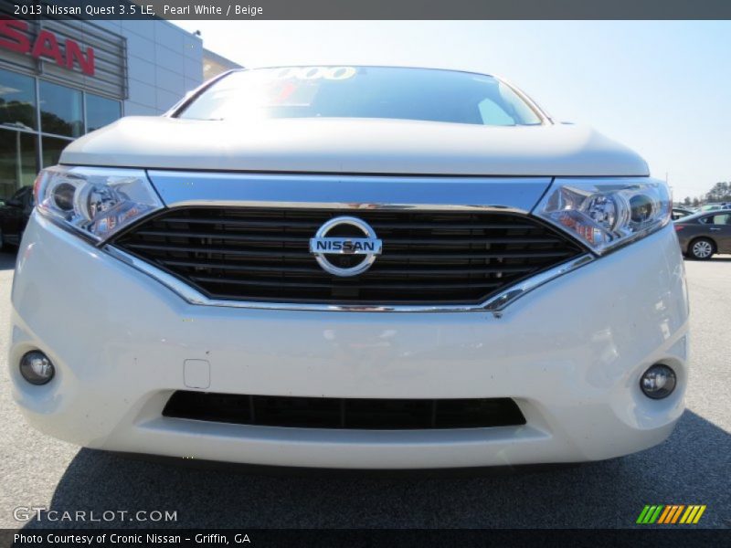 Pearl White / Beige 2013 Nissan Quest 3.5 LE