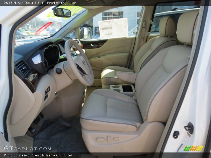  2013 Quest 3.5 LE Beige Interior