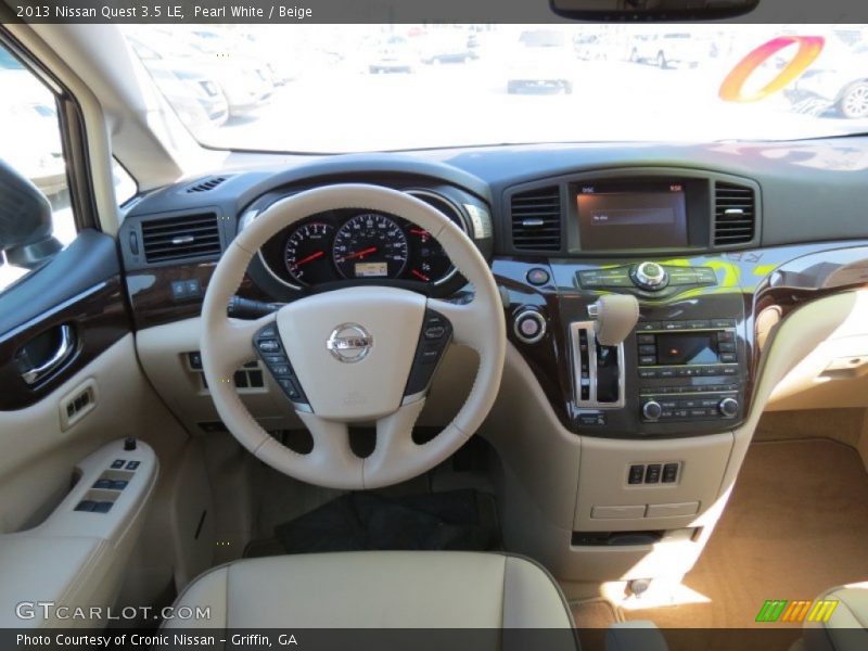 Dashboard of 2013 Quest 3.5 LE