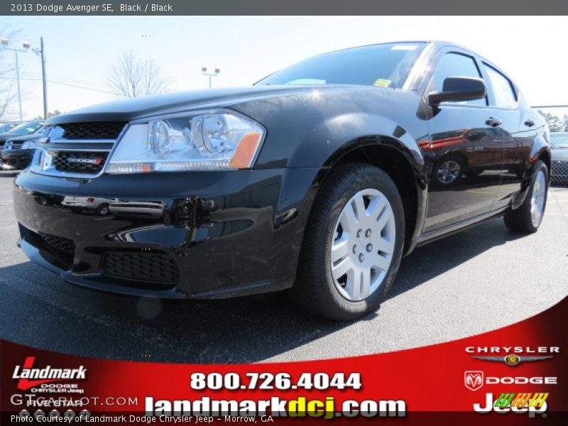 Black / Black 2013 Dodge Avenger SE