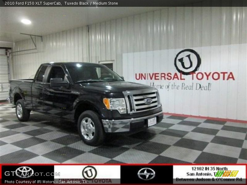 Tuxedo Black / Medium Stone 2010 Ford F150 XLT SuperCab