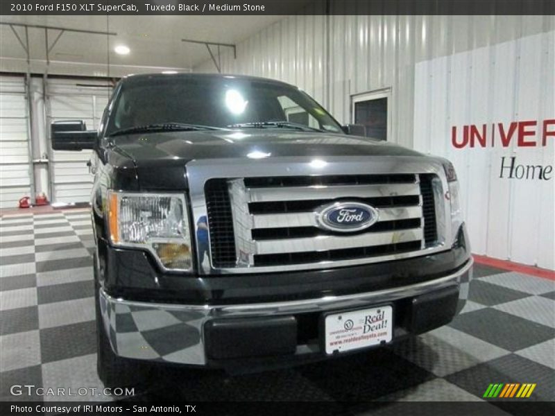 Tuxedo Black / Medium Stone 2010 Ford F150 XLT SuperCab
