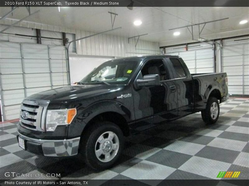 Tuxedo Black / Medium Stone 2010 Ford F150 XLT SuperCab