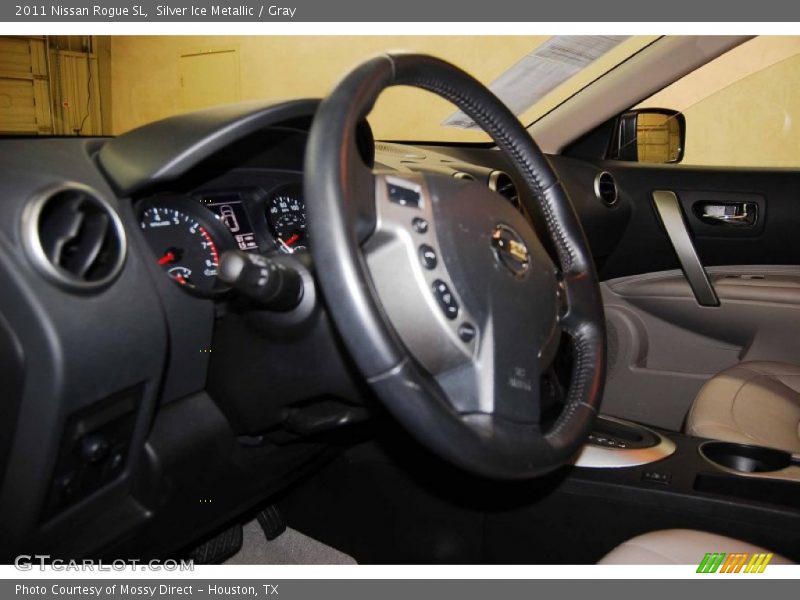 Silver Ice Metallic / Gray 2011 Nissan Rogue SL