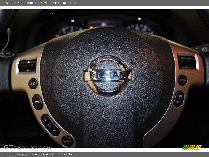 Silver Ice Metallic / Gray 2011 Nissan Rogue SL