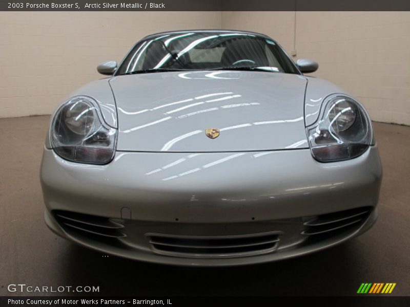 Arctic Silver Metallic / Black 2003 Porsche Boxster S