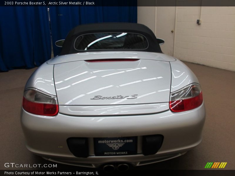 Arctic Silver Metallic / Black 2003 Porsche Boxster S
