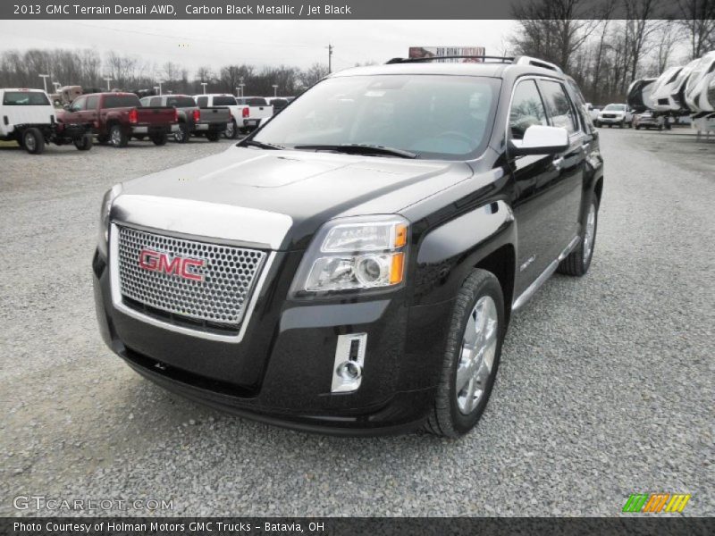 Carbon Black Metallic / Jet Black 2013 GMC Terrain Denali AWD