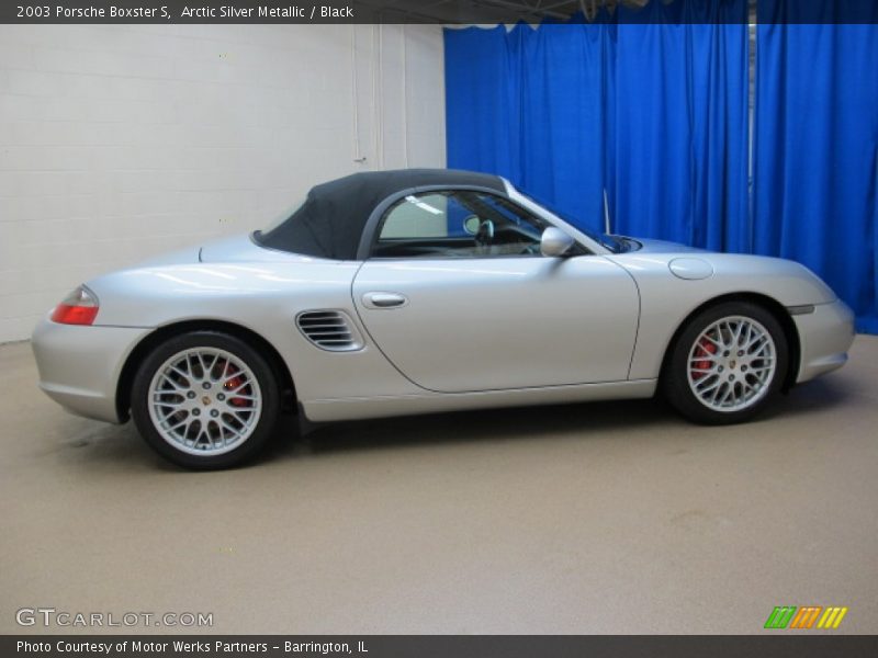 Arctic Silver Metallic / Black 2003 Porsche Boxster S