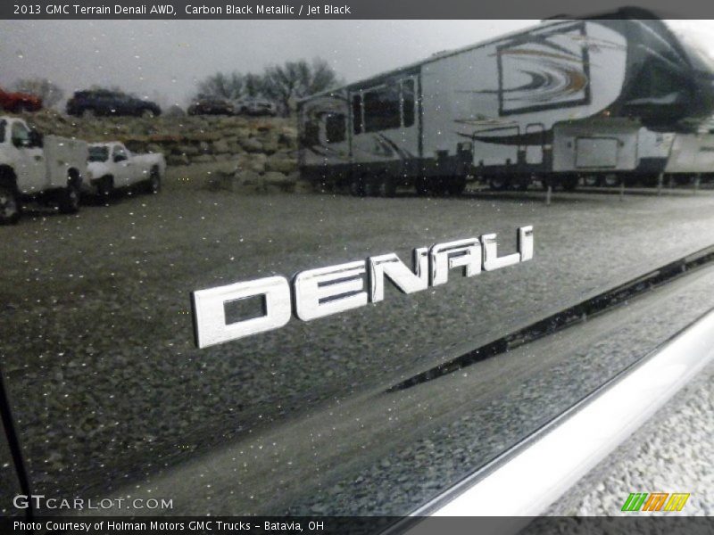 Carbon Black Metallic / Jet Black 2013 GMC Terrain Denali AWD