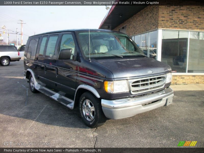 Deep Wedgewood Blue Metallic / Medium Graphite 1999 Ford E Series Van E150 Passenger Conversion