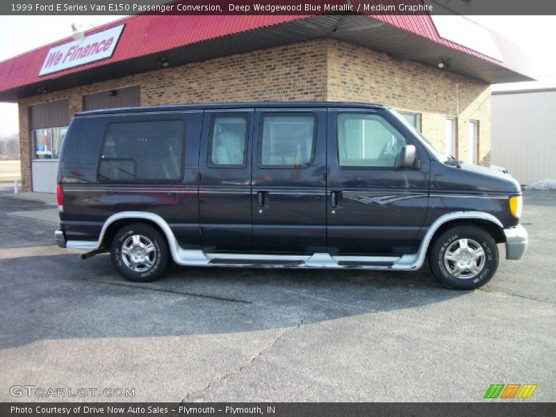 Deep Wedgewood Blue Metallic / Medium Graphite 1999 Ford E Series Van E150 Passenger Conversion