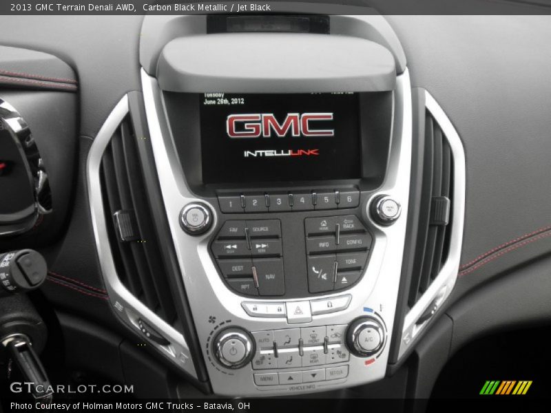 Carbon Black Metallic / Jet Black 2013 GMC Terrain Denali AWD