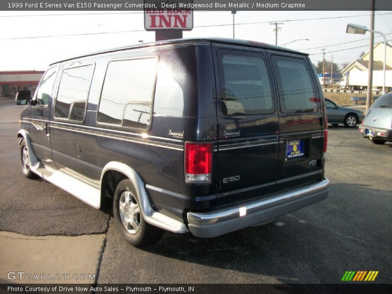 Deep Wedgewood Blue Metallic / Medium Graphite 1999 Ford E Series Van E150 Passenger Conversion