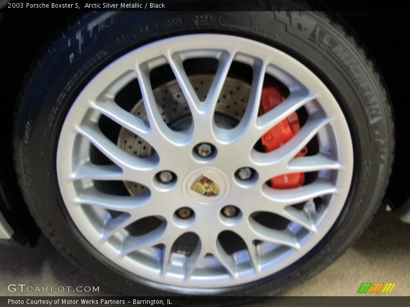 Arctic Silver Metallic / Black 2003 Porsche Boxster S