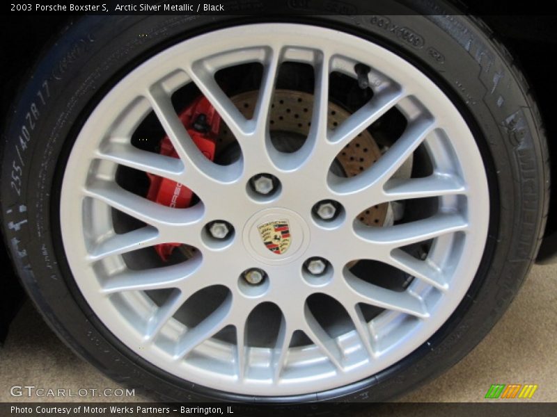 Arctic Silver Metallic / Black 2003 Porsche Boxster S