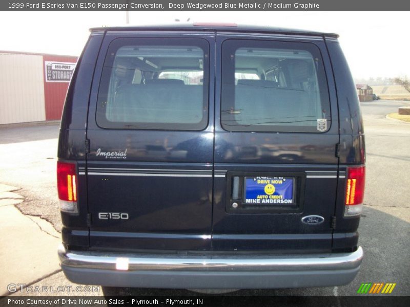 Deep Wedgewood Blue Metallic / Medium Graphite 1999 Ford E Series Van E150 Passenger Conversion